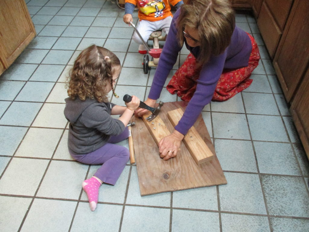 waldorf inspired preschool building skills