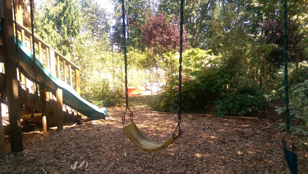 outdoor in-home preschool swingset